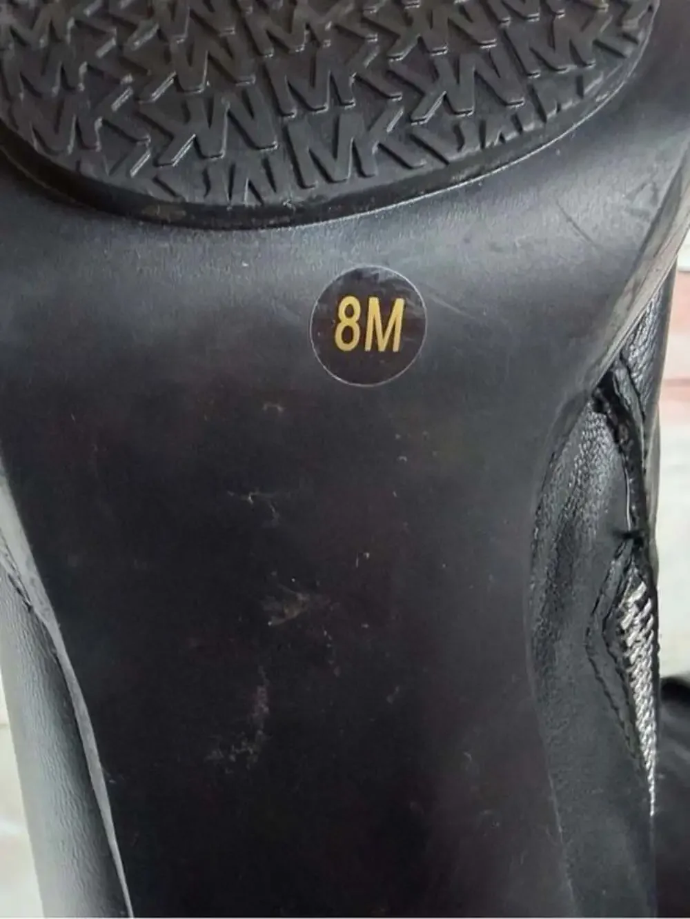 NWOT MICHAEL Michael Kors Greenwich Knee High black leather boots